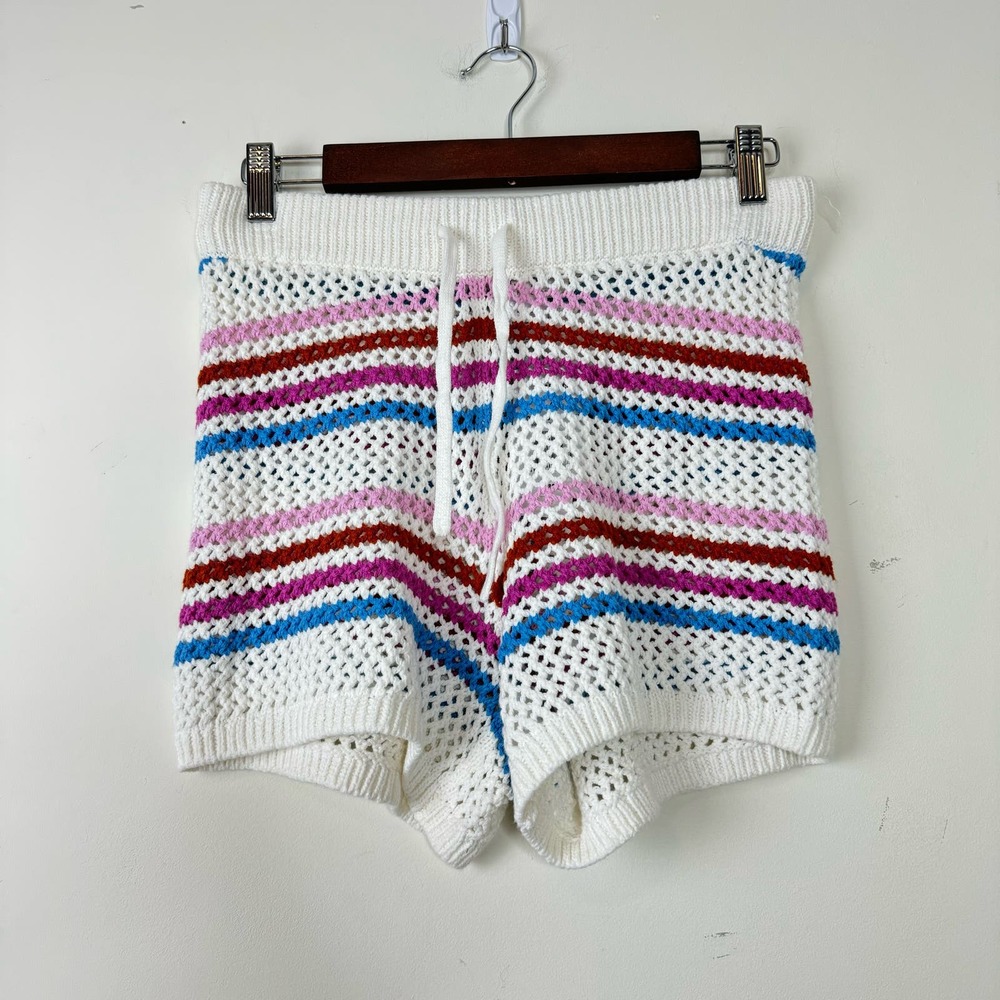 L*Space On The Horizon Striped Shorts Swim Cover-Up NWT Size Large - Picture 3 of 7